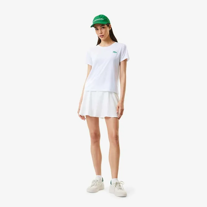 TShirts and Tops Women Lacoste Women039s Lacoste X Bandier Pro Featherweight TShirt White 001