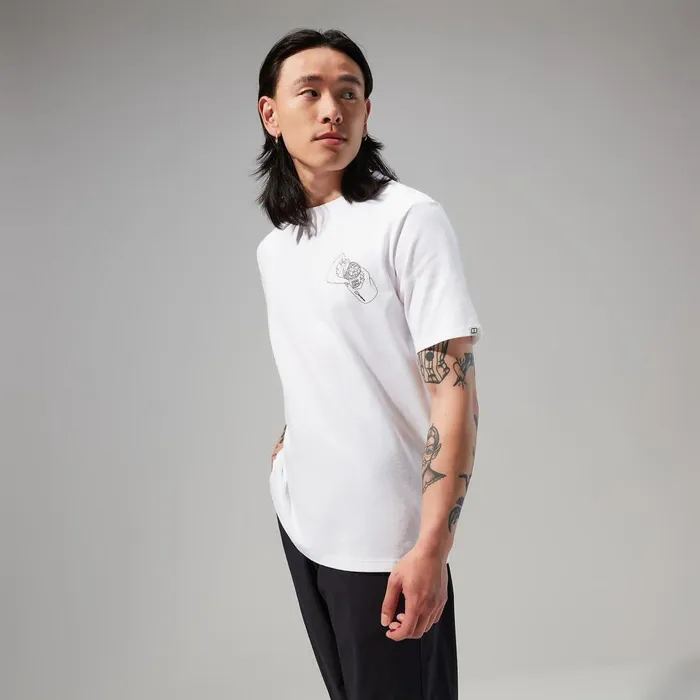 TShirts Men Berghaus Mens Hike Beans Short Sleeve Tee 8211 White