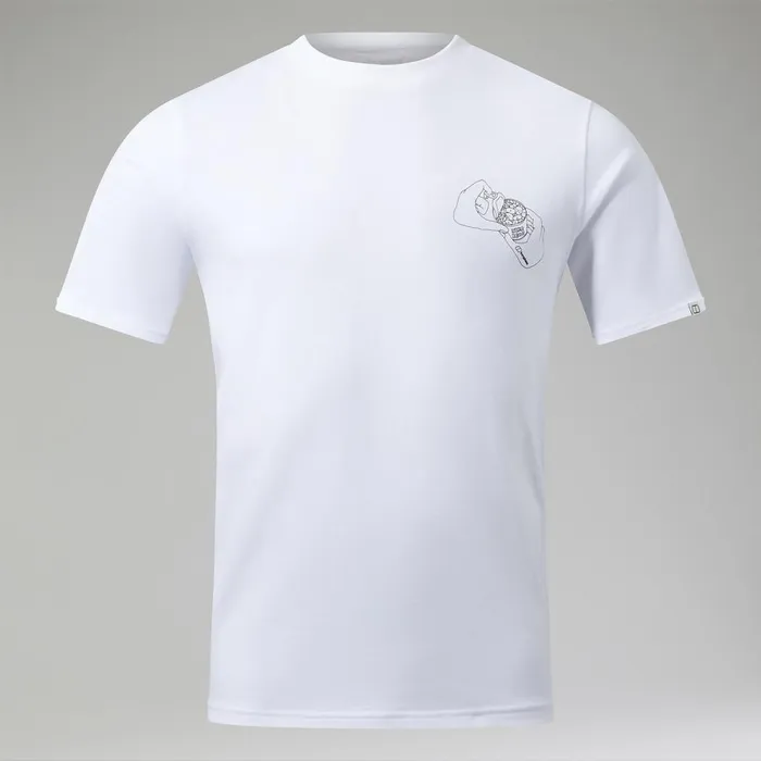 TShirts Men Berghaus Mens Hike Beans Short Sleeve Tee 8211 White