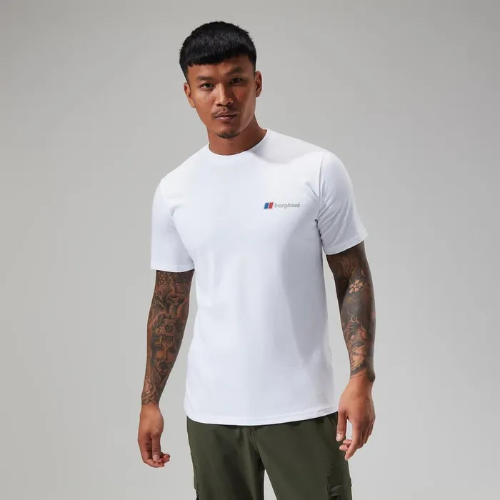 TShirts Men Berghaus Organic Classic Logo Tee White