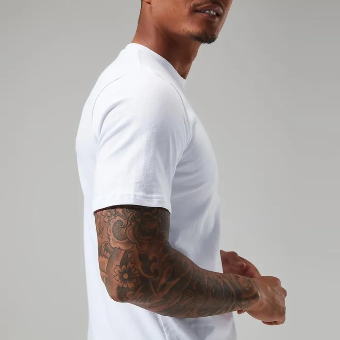 TShirts Men Berghaus Organic Classic Logo Tee White TShirts Men Berghaus Organic Classic Logo Tee White