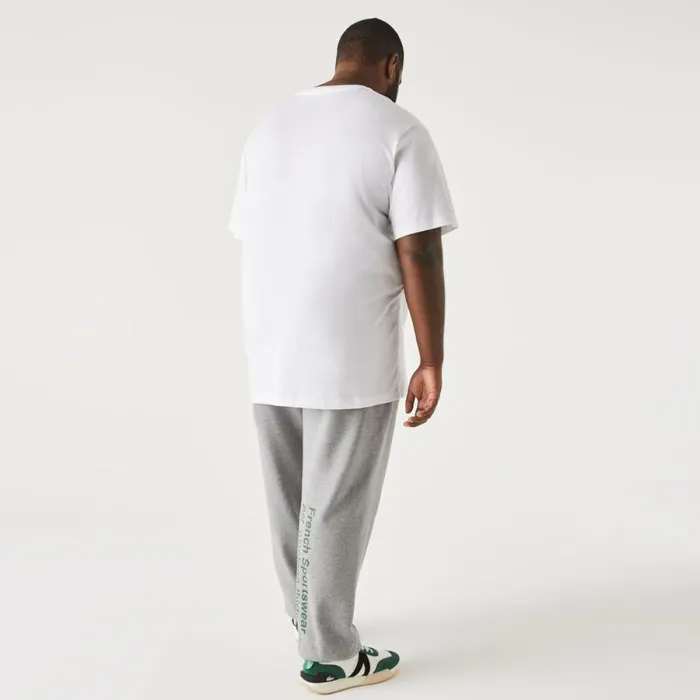 TShirts Men Lacoste Men039s Big Fit VNeck Pima TShirt White 001