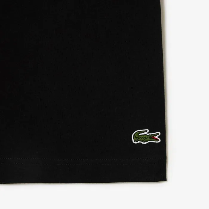 TShirts Men Lacoste Men039s Cotton Jersey Signature Print TShirt Black 031