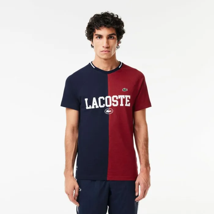 TShirts Men Lacoste Men039s Lacoste Sport X Daniil Medvedev UltraDry Tennis TShirt Navy Blue Bordeaux Isv TShirts Men Lacoste Men039s Lacoste Sport X Daniil Medvedev UltraDry Tennis TShirt Navy Blue Bordeaux Isv