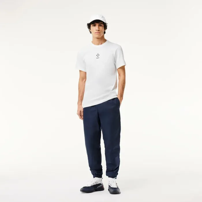 TShirts Men Lacoste Men039s Lacoste Sport X Daniil Medvedev UltraDry Tennis TShirt White 001