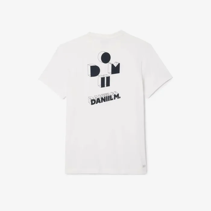 TShirts Men Lacoste Men039s Lacoste Sport X Daniil Medvedev UltraDry Tennis TShirt White 001