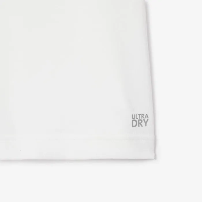 TShirts Men Lacoste Men039s Lacoste Sport X Daniil Medvedev UltraDry Tennis TShirt White 001