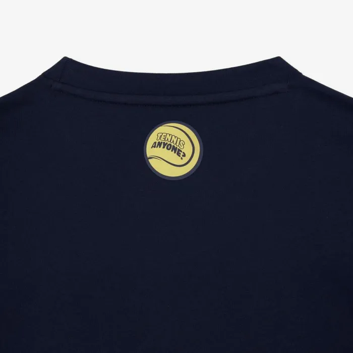 TShirts Men Lacoste Men039s Miami Open Edition UltraDry Tennis TShirt Navy Blue 166