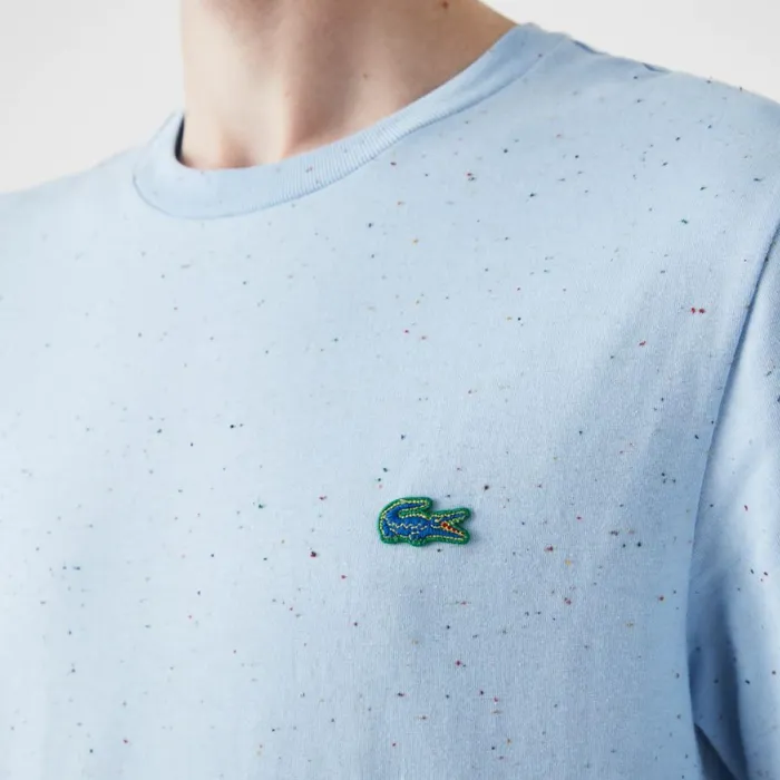 TShirts Men Lacoste Men039s Regular Fit Speckled Print Cotton Jersey TShirt Turquoise 733