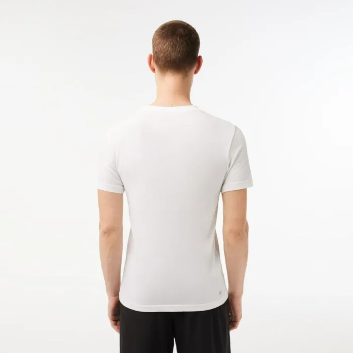 TShirts Men Lacoste Men039s Sport 3D Print Croc Jersey TShirt White Green 737