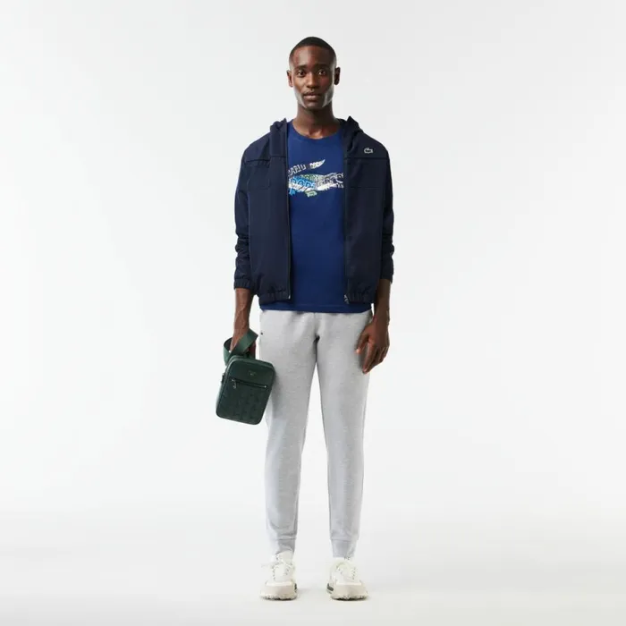 TShirts Men Lacoste Men039s SPORT Cotton Jersey TShirt Methylene Blue F9f