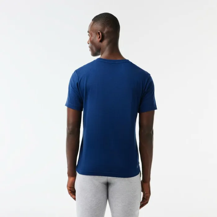 TShirts Men Lacoste Men039s SPORT Cotton Jersey TShirt Methylene Blue F9f