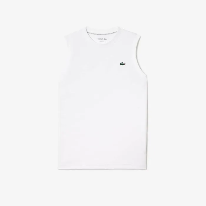TShirts Men Lacoste Men039s Sport Tank Top White 001
