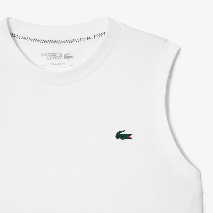 TShirts Men Lacoste Men039s Sport Tank Top White 001
