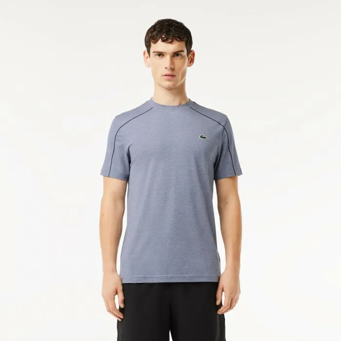 TShirts Men Lacoste Men039s UltraDry Stretch Sport TShirt Blue Chine Iuh