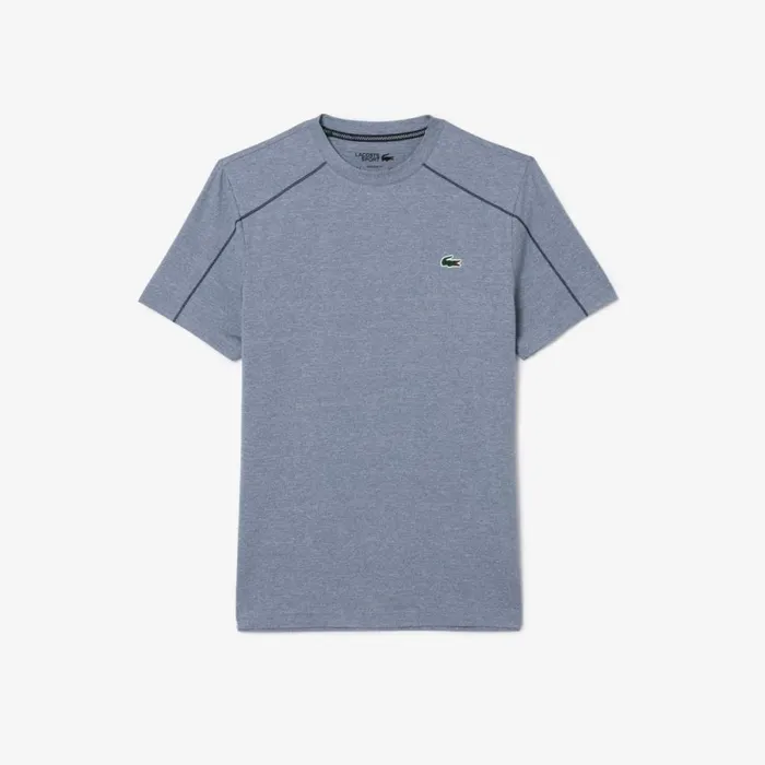 TShirts Men Lacoste Men039s UltraDry Stretch Sport TShirt Blue Chine Iuh