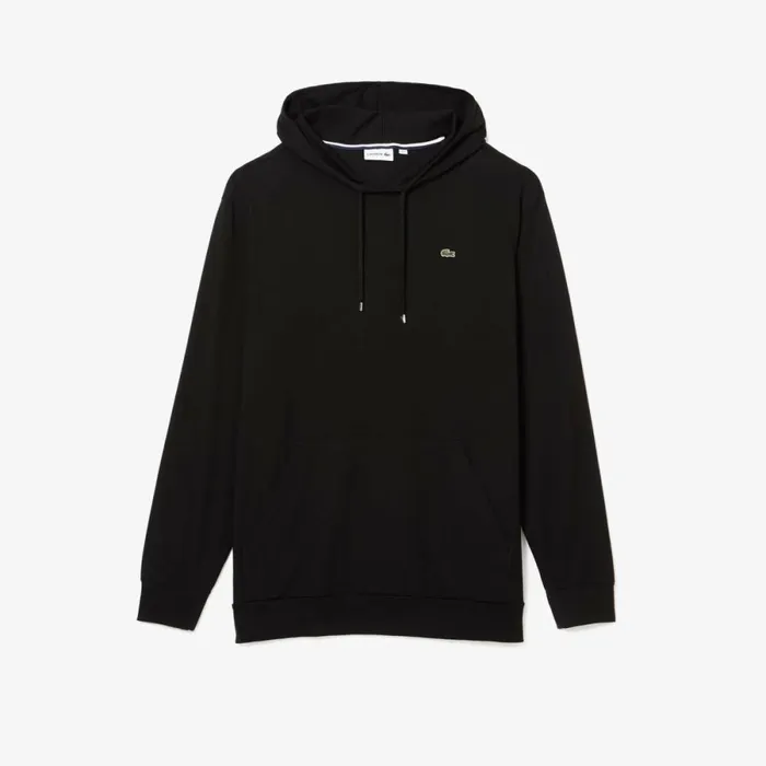 TShirts Men Lacoste Mens Big Fit Hooded TShirt Black 031