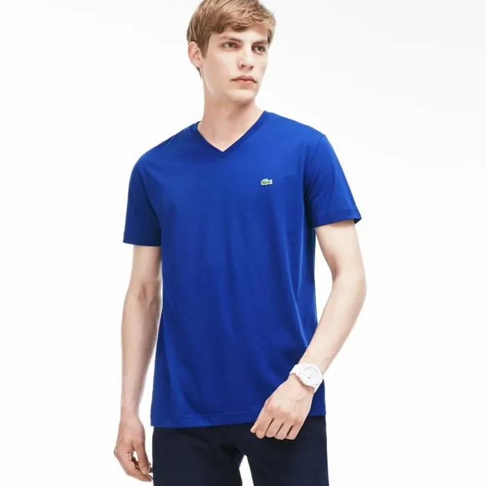 TShirts Men Lacoste VNeck TShirt In Pima Cotton S2p S2p