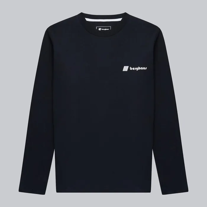 TShirts MenWomen Berghaus Kanchenjunga Static Long Sleeve TShirts 8211 Black