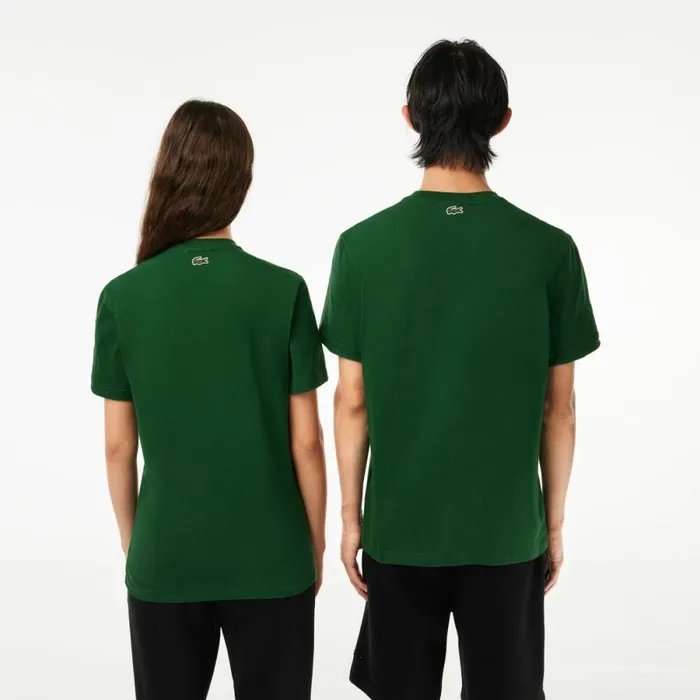 TShirts MenWomen Lacoste Unisex Regular Fit Heavy Cotton Jersey TShirt Pine Green 132