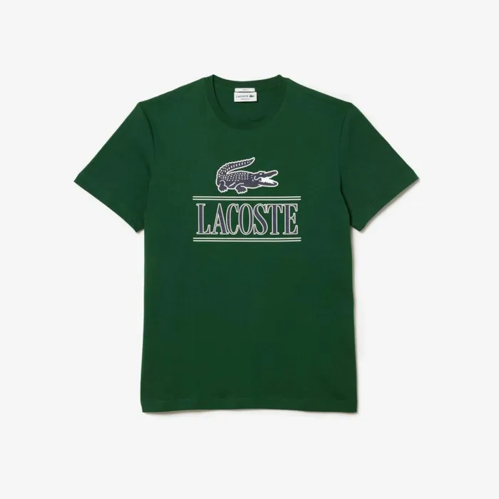 TShirts MenWomen Lacoste Unisex Regular Fit Heavy Cotton Jersey TShirt Pine Green 132