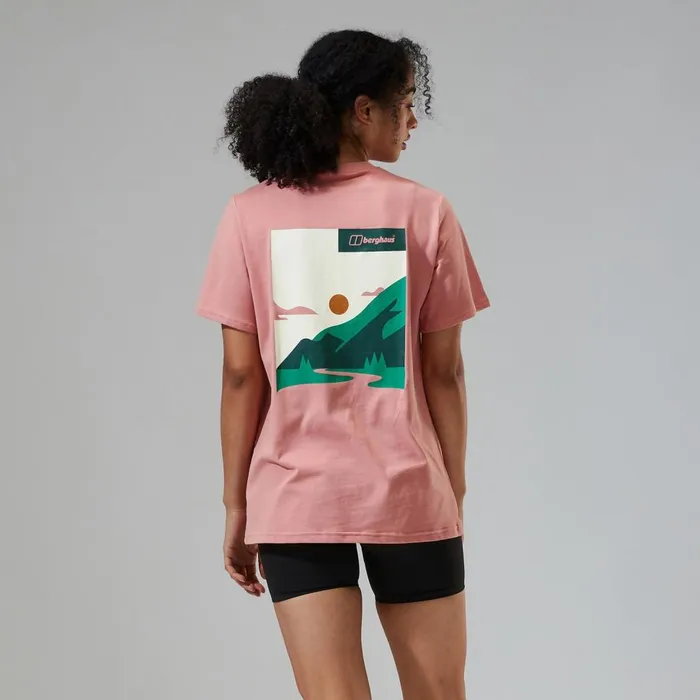 TShirts Women Berghaus Boyfriend Buttermere Short Sleeve Tee Pink