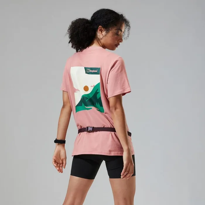 TShirts Women Berghaus Boyfriend Buttermere Short Sleeve Tee Pink
