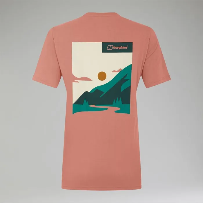 TShirts Women Berghaus Boyfriend Buttermere Short Sleeve Tee Pink