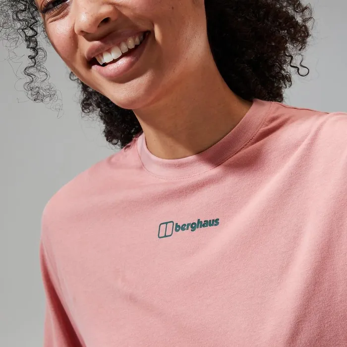 TShirts Women Berghaus Boyfriend Buttermere Short Sleeve Tee Pink