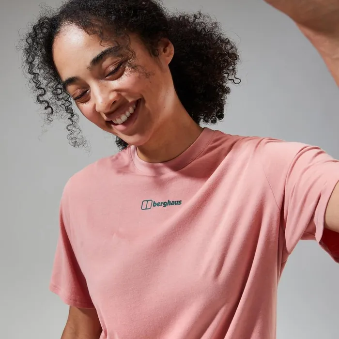TShirts Women Berghaus Boyfriend Buttermere Short Sleeve Tee Pink