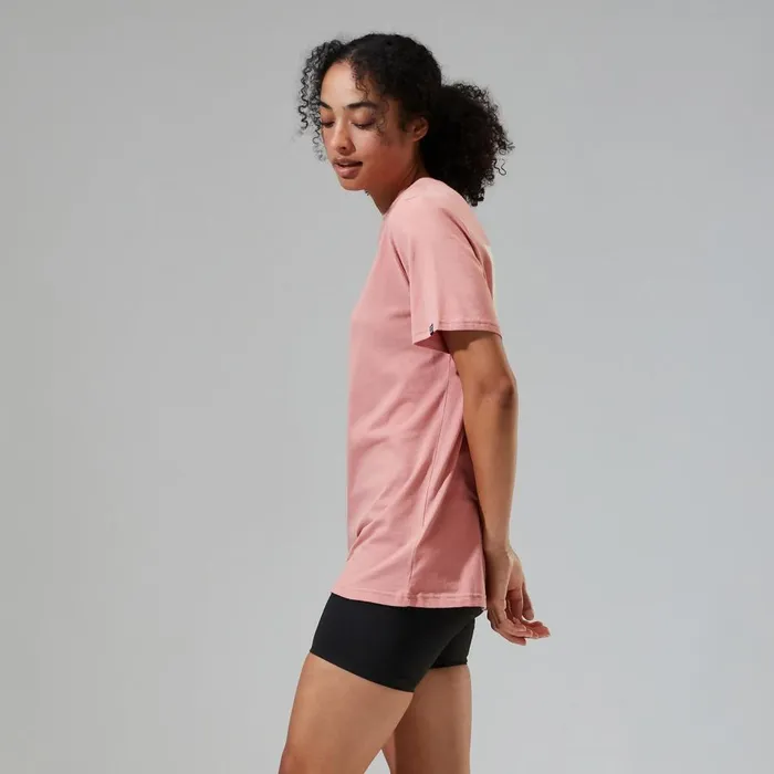 TShirts Women Berghaus Boyfriend Buttermere Short Sleeve Tee Pink