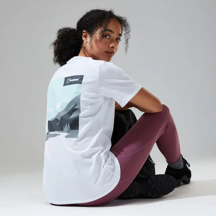 TShirts Women Berghaus Boyfriend Buttermere Short Sleeve Tee White TShirts Women Berghaus Boyfriend Buttermere Short Sleeve Tee White
