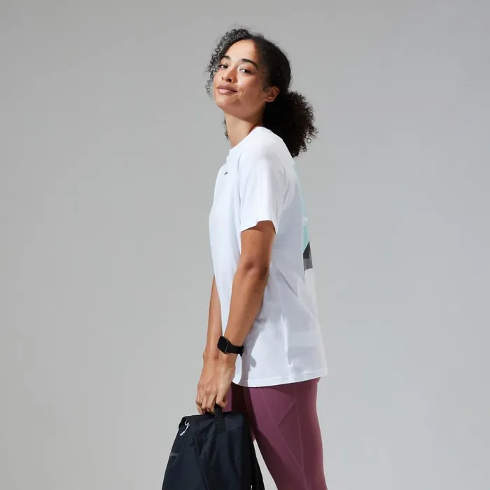TShirts Women Berghaus Boyfriend Buttermere Short Sleeve Tee White TShirts Women Berghaus Boyfriend Buttermere Short Sleeve Tee White