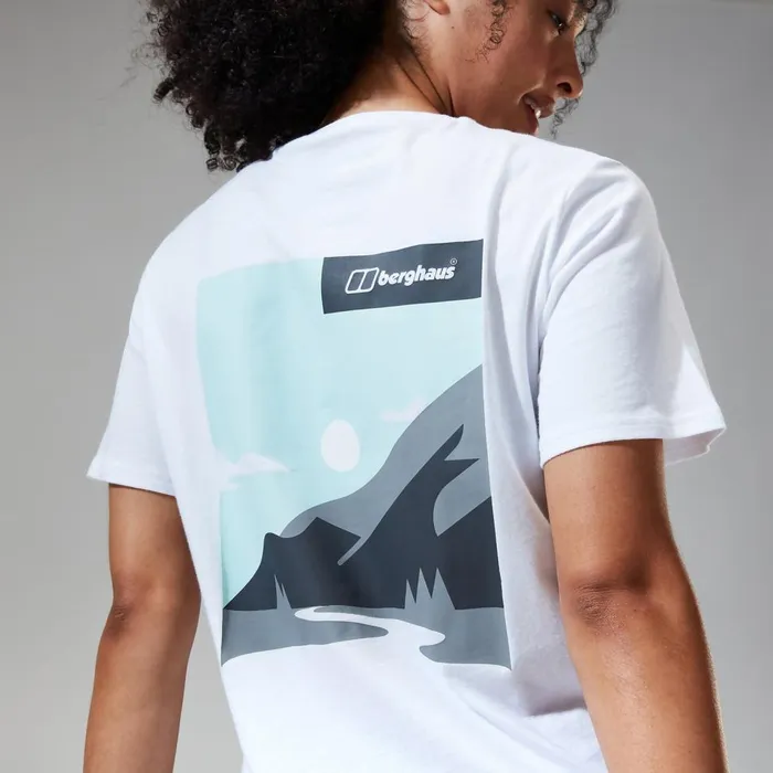 TShirts Women Berghaus Boyfriend Buttermere Short Sleeve Tee White TShirts Women Berghaus Boyfriend Buttermere Short Sleeve Tee White