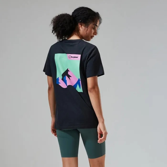 TShirts Women Berghaus Boyfriend Dolomites MTN Short Sleeve Tee Black TShirts Women Berghaus Boyfriend Dolomites MTN Short Sleeve Tee Black