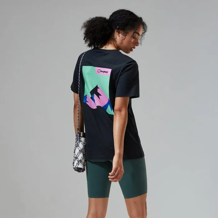 TShirts Women Berghaus Boyfriend Dolomites MTN Short Sleeve Tee Black TShirts Women Berghaus Boyfriend Dolomites MTN Short Sleeve Tee Black
