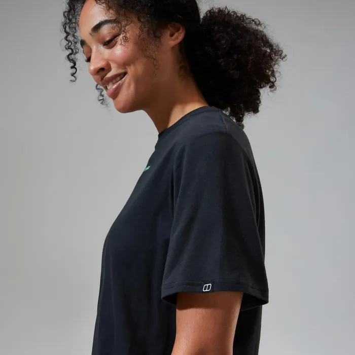 TShirts Women Berghaus Boyfriend Dolomites MTN Short Sleeve Tee Black TShirts Women Berghaus Boyfriend Dolomites MTN Short Sleeve Tee Black