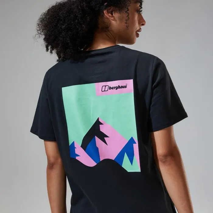 TShirts Women Berghaus Boyfriend Dolomites MTN Short Sleeve Tee Black TShirts Women Berghaus Boyfriend Dolomites MTN Short Sleeve Tee Black