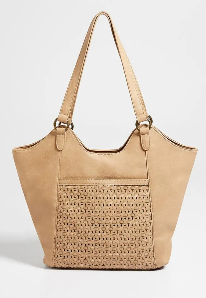Tan Woven Tote Bag Women Maurices Bags