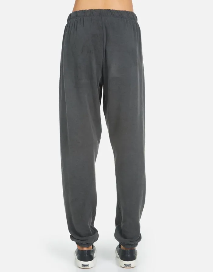 Tanzy Def Leppard Leopard Pigment Black Women Lauren Moshi Long Sweatpants