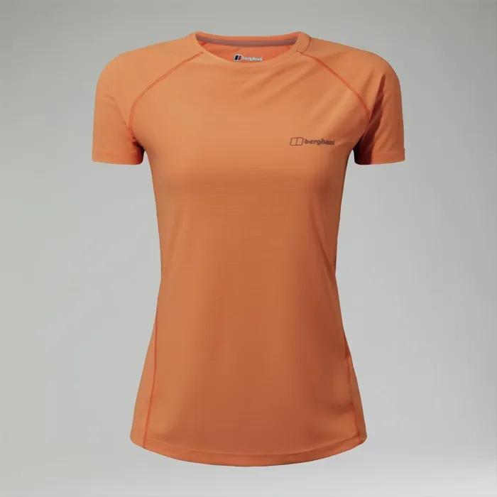 Technical Baselayers Women Berghaus 247 Crew Short Sleeve Tech Tee Orange