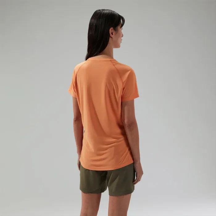 Technical Baselayers Women Berghaus 247 Crew Short Sleeve Tech Tee Orange