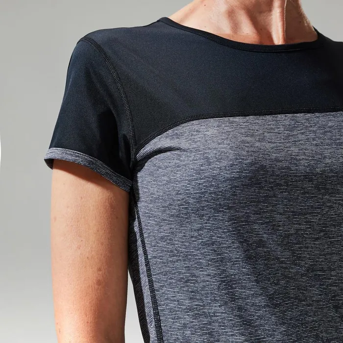 Technical Baselayers Women Berghaus Voyager Tech Tee Short Sleeve Crew 8211 Dark Grey Black