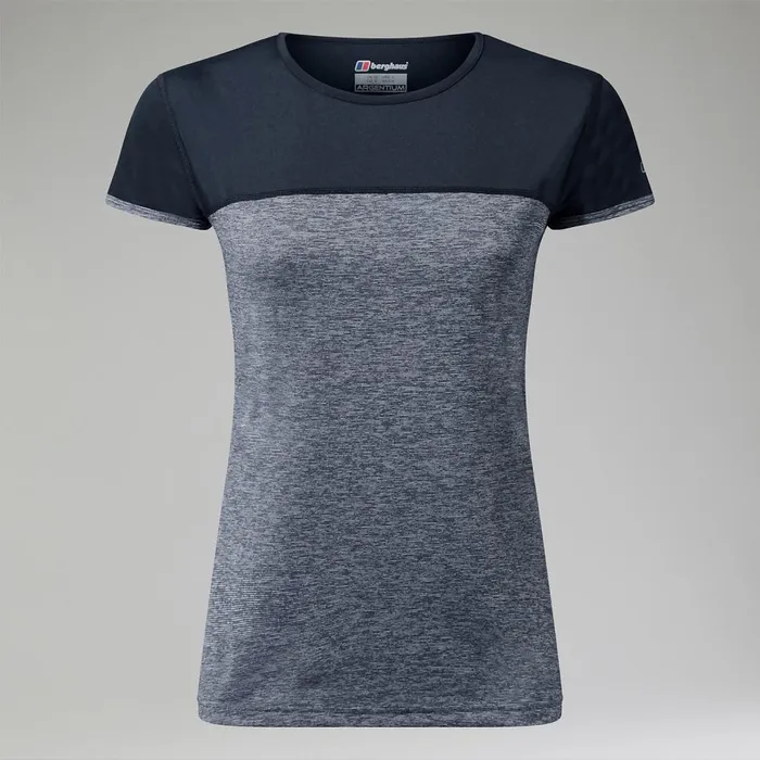 Technical Baselayers Women Berghaus Voyager Tech Tee Short Sleeve Crew 8211 Dark Grey Black