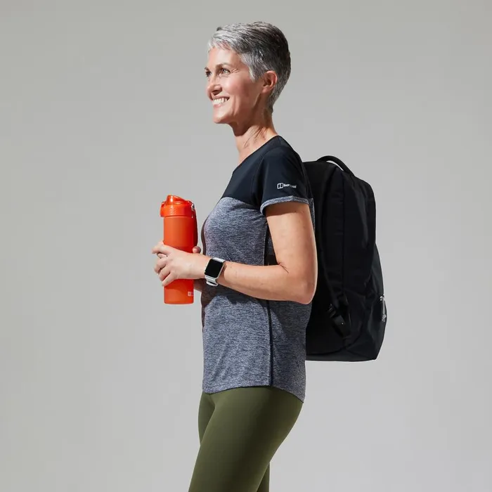 Technical Baselayers Women Berghaus Voyager Tech Tee Short Sleeve Crew 8211 Dark Grey Black