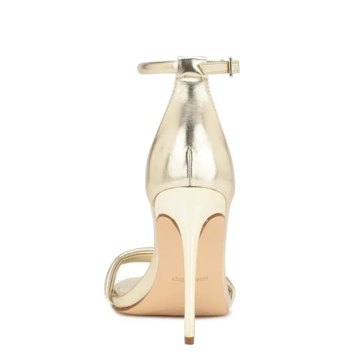 Teeya Ankle Strap Sandals Platino Women Nine West Heels Teeya Ankle Strap Sandals Platino Women Nine West Heels