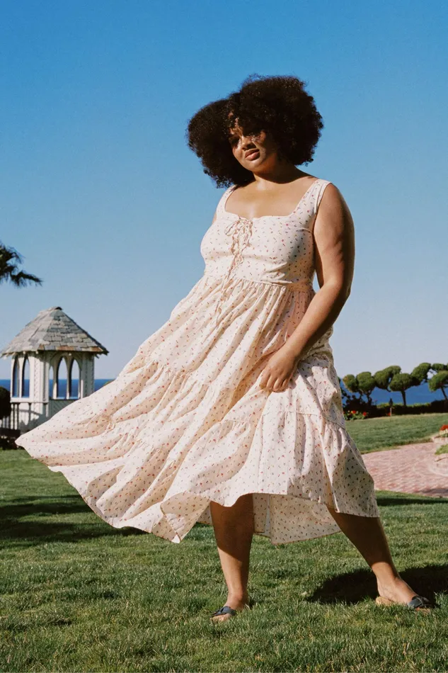 The Adele Dress Extended Carnelian Aster Garden Extended Sizing Christy Dawn Women The Adele Dress Extended Carnelian Aster Garden Extended Sizing Christy Dawn Women