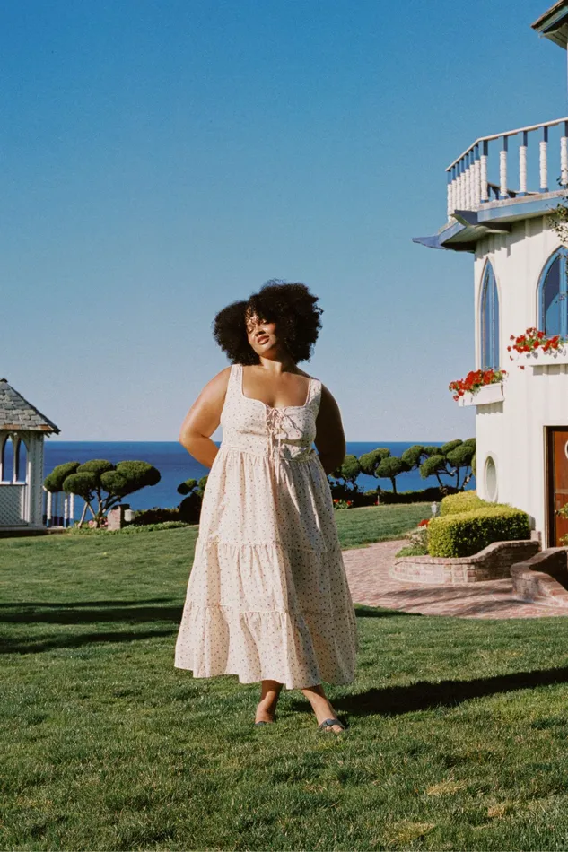 The Adele Dress Extended Carnelian Aster Garden Extended Sizing Christy Dawn Women The Adele Dress Extended Carnelian Aster Garden Extended Sizing Christy Dawn Women