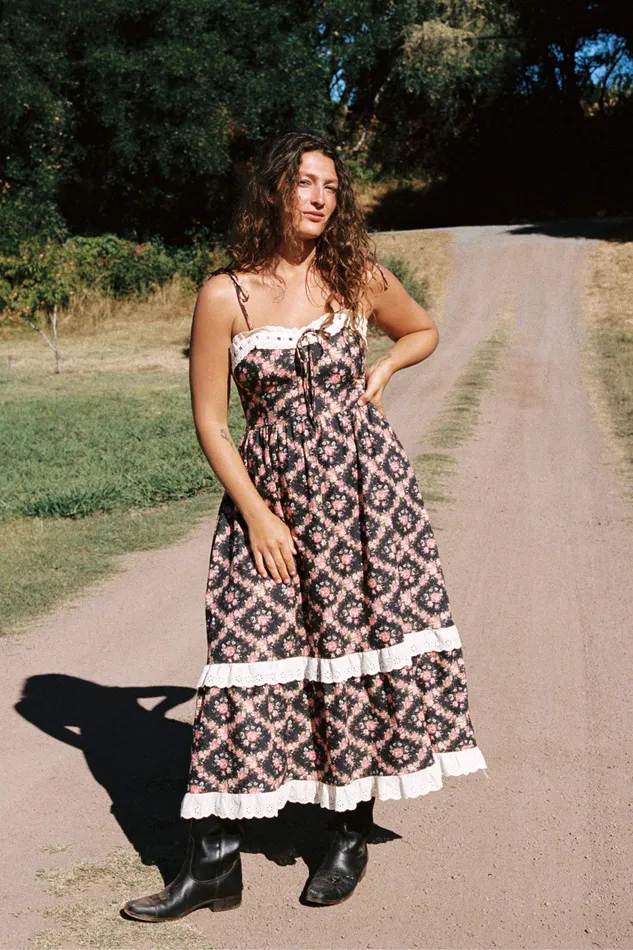 The Emma Dress Night Rose Lattice Dresses Christy Dawn Women The Emma Dress Night Rose Lattice Dresses Christy Dawn Women