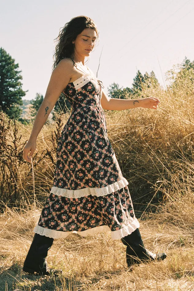 The Emma Dress Night Rose Lattice Dresses Christy Dawn Women The Emma Dress Night Rose Lattice Dresses Christy Dawn Women